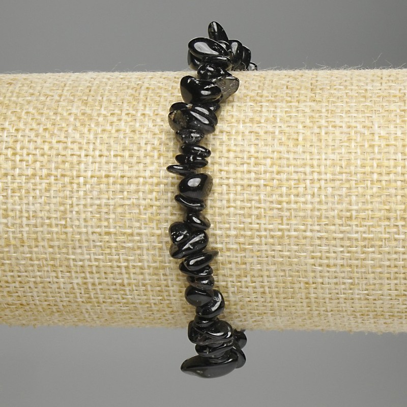 Agate Chip Bracelet, diameter 6-10x2-3mm+-, length 18cm +- stretch