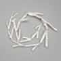 Baroque Pearl Beads with a "Petrol" Tint, 21-33x15-17mm+-, length 37cm+