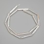 Baroque Pearl Beads "Petrol" Shade 25x4mm +/-, length 39cm+