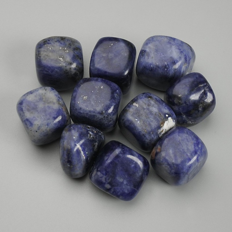Natural Sodalite Stone, Tumbled Nuggets, No Hole, 16-18x17-18mm+- (per 100g+-)