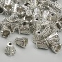 End Cap Finding, 8x6.5mm diameter, hole diameter 1.8mm+- silver metal colour, pack 20g+- (~45pcs.)