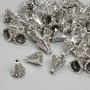 End Cap Finding, 8x6mm+- diameter, hole diameter 1.6mm+- silver metal colour, pack 20g+- (~50pcs.)