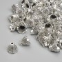 End Cap Finding, 6x6.5mm+- diameter, hole diameter 1.8mm+- silver metal colour, pack 20g+- (~50pcs.)