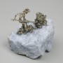 Prospector Figurine Souvenir (Assorted Shapes), Natural Celestine Stone, 50x35mm +/-, Assorted Size