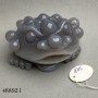Money Frog Chan Chu Statuette Souvenir, Smoky Agate, 70x68x58mm +/-, Weight 262g