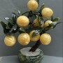 Souvenir Decorative Tree of Natural Stone Onyx Marble Nephrite 44-46mm+- flexible ~, length 25cm+