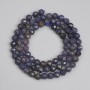 Sapphire Beads, faceted round 5mm+/-, length 39cm+/- on a strand