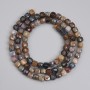 Pietersite Beads, Faceted Cube 4x4mm +-, length 39cm+- on a thread