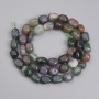 Jasper Beads, Multicolour Tumbled 7-11x5-7mm +-, length 40cm+- on a thread