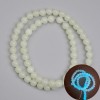 Onyx Turquoise Glow Beads, smooth round 6mm +/-, length 37cm+/- on fishing line