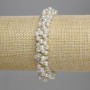 White Beads Hair Elastic 4mm+