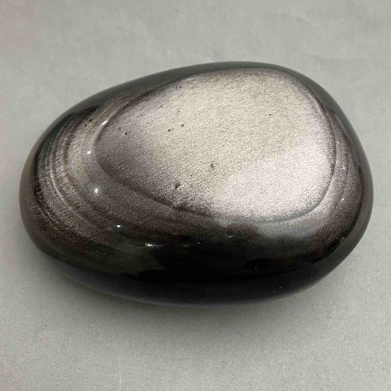 Souvenir Natural Stone Silver Obsidian, size 123x87x52mm (+/-), weight 767g