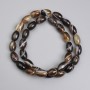Agate Beads Barrel, diameter 12x8mm+/-, length 39cm+/- on fishing line