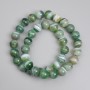 Agate Beads Smooth Round, Diameter 10mm+-, Length 38cm+- on Fishing Line
