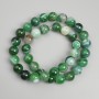 Agate Beads Smooth Round, Diameter 10mm+-, Length 38cm+- on Fishing Line