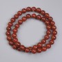 Carnelian Beads Smooth Round, Diameter 8mm+- on Fishing Line, Length 38cm+