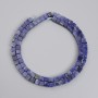 Sodalite Cube Beads, diameter 4.5x4.5mm+- on a thread, length 39cm+