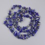Sodalite Chip Beads, diameter 6-10x2-3mm+-, length 78cm+- on nylon thread