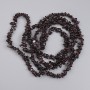 Garnet Chip Beads, diameter 4-6x2-3mm+-, length 78cm+- on nylon thread