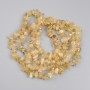 Citrine Chip Beads, diameter 4-10x2-4mm+-, length 76cm+- on nylon thread