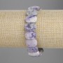 Charoite Bracelet, faceted link 15x10mm+-, length 18cm+- stretch