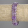 Amethyst Bracelet, faceted link 14x10mm+-, length 18cm+- stretch
