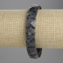 Larvikite Bracelet, faceted link 12x12mm+-, length 18cm+- stretch