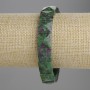 Bracelet Zoisite Faceted Link 12x12mm+/-, Length 18cm+/- Stretch