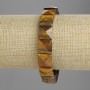 Tiger's Eye Bracelet, Faceted Beads 12x12mm+/-, Length 18cm+/- Stretch