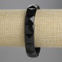 Agate Bracelet, Faceted Beads 12x12mm+/-, Length 18cm+/- Stretch