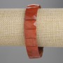 Red Jasper Bracelet, Faceted Beads 15x11mm+/-, Length 18cm+/- Stretch