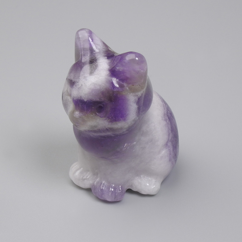 Amethyst Cat Souvenir Figurine 40x30x23mm+