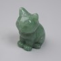 Jade Cat Souvenir Figurine 40x30x23mm+