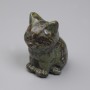 Dragon Blood Jasper Cat Souvenir Figurine 40x30x23mm+
