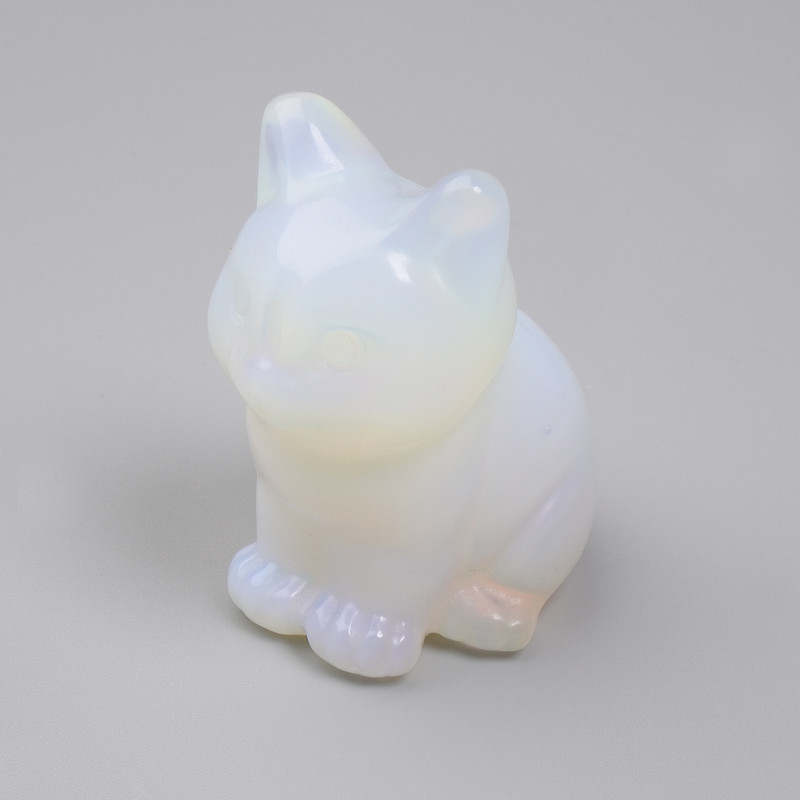 Moonstone Cat Souvenir Figurine 40x30x23mm+