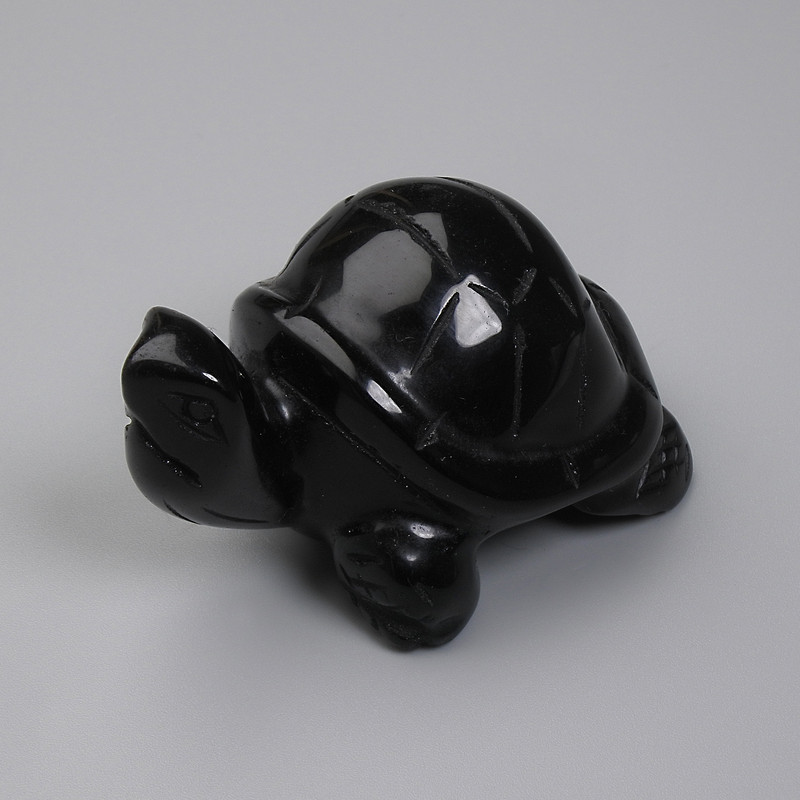 Souvenir Figurine Turtle Black Agate 55×33×35mm+