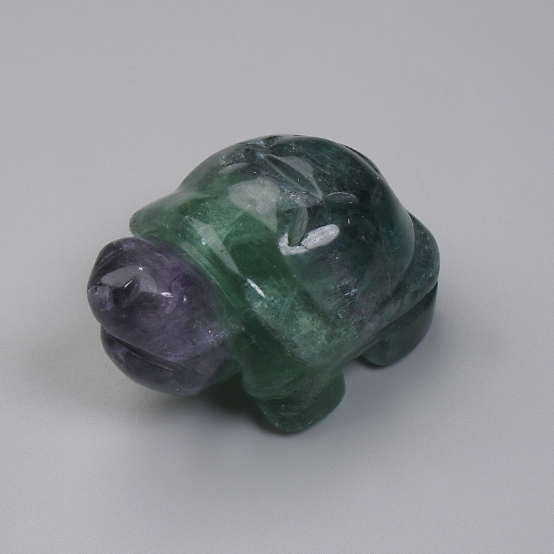 Souvenir Figurine Turtle Fluorite 43×30×21mm+