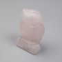 Souvenir Figurine Owl Rose Quartz 52x33x25mm+