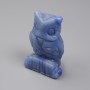 Souvenir Figurine Owl Blue Aventurine 52x33x25mm+