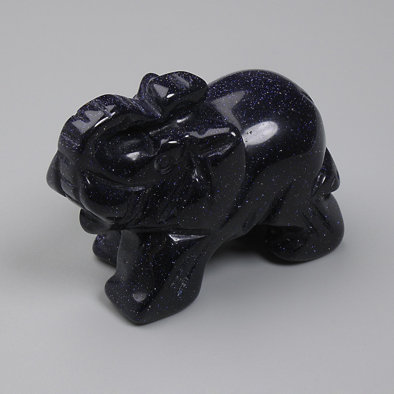Souvenir Figurine Elephant Aventurine Cairo Night 55x35x26mm+