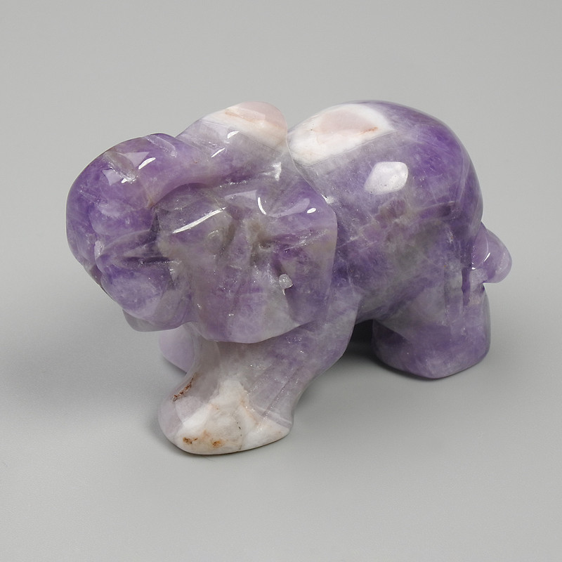 Souvenir Figurine Elephant Amethyst 55x35x26mm+