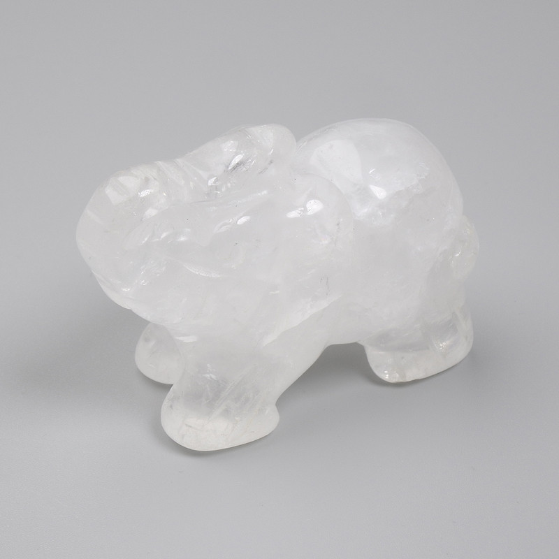 Souvenir Statue Elephant Mountain Crystal 55x35x26mm+