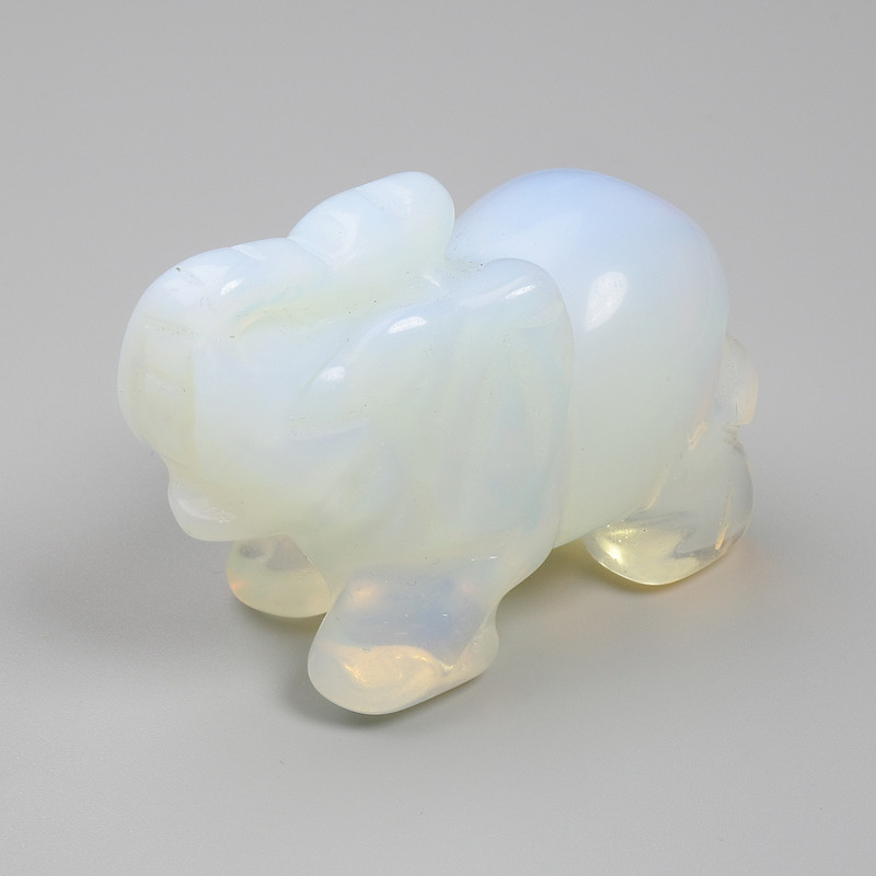 Souvenir Elephant Figurine Moonstone 55x35x26mm+