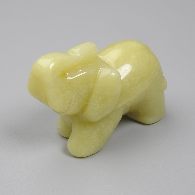 Souvenir Elephant Onyx Sculpture 55x35x26mm+