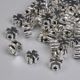 Bead Spacer Cross, Silver Metal Colour, Diameter 5.5x3mm+/- Hole Diameter 1.5mm+/- Pack 20g ~115pcs+