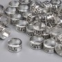 Bead Spacer, Silver Metal Colour, Diameter 7x4mm+/- Hole Diameter 6mm+/- Pack 20g ~44pcs+