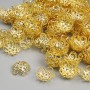 Bead Cap, Light Gold Metal Colour, Diameter 10x1mm+/- Hole Diameter 1.5mm+/- Pack 20g ~200pcs+