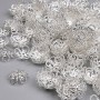 Bead Cap, Light Silver Metal Colour, Diameter 10x1mm+/- Hole Diameter 1.5mm+/- Pack 20g ~200pcs+