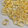 Bead Spacer Round, Diameter 8mm Pack 62pcs+/- Metal Colour "Light Gold"