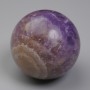 Price per 100 Grams! Natural Stone Souvenir Sphere Amethyst with Agate, Diameter 52mm+